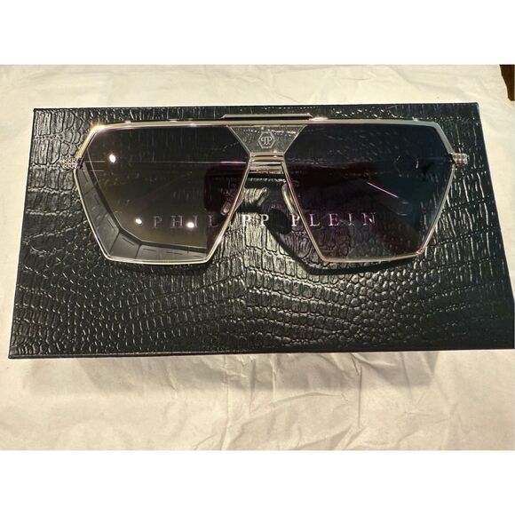 Philipp Plein Accessories - Philipp Plein Silver Aviators
